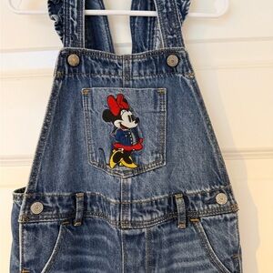 GAP Blue Denim Kids Overalls with Character Patch